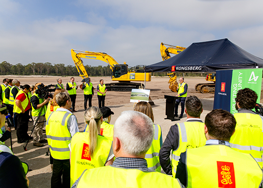 3 Kongsberg Defence Australia so turning at Newcastle Airports Astra Aerolab Precinct Salty Dingo 2024