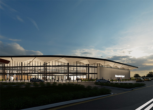 Airports Newcastle Airport Terminal Arrivals from Landside