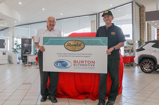 Cr Garnham with Norm Burton OAM