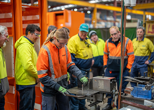 Downer and Aruma working together to manufacture parts