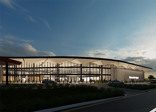 Newcastle Airport Terminal Arrivals from Landside