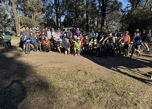 Pioneer Road MTB official opening group photo