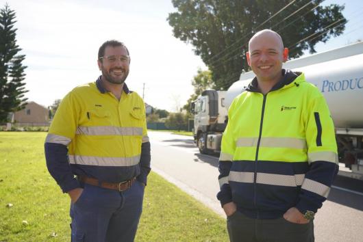 Councils Inpsection Officer Mark Brennan and Executive Liaison Officer Paul Smith.