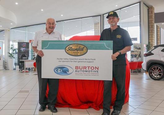 Cr Garnham with Norm Burton OAM