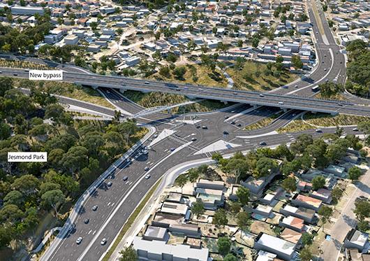 RP2J northern interchange Newcastle Road